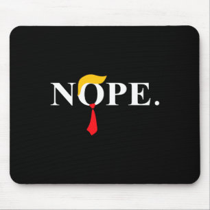 Mousepad Red Tie Trump Wig Funny Anti Trump Gift