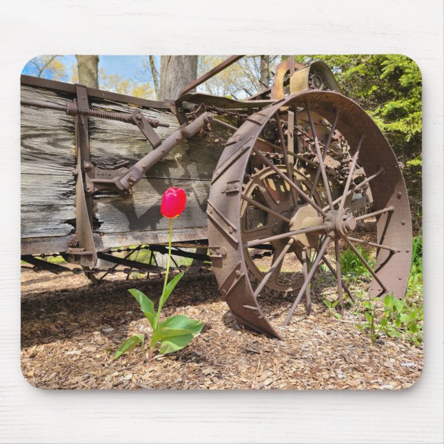 Mousepad Red Tulip e Old Wagon (Frente)