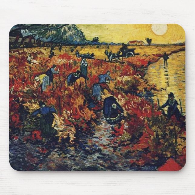 Mousepad Red Vineyard, Van Gogh, 1888 (Frente)