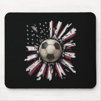 Mousepad Red-white-blue Soccer Ll Explosion Grunge Street S