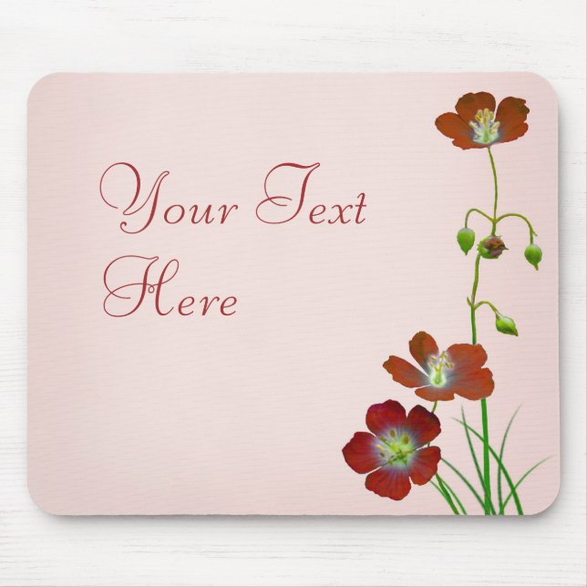 Mousepad Red Wildflower (Frente)