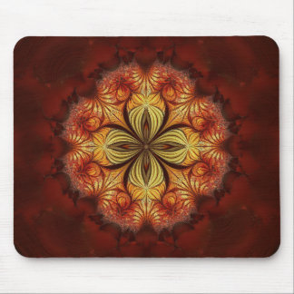 Mousepad Red Yellow Orange Tan Fractal 