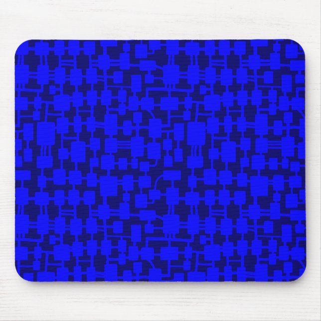 Mousepad Rede abstrato - Azul no Azul Escuro 000066 (Frente)