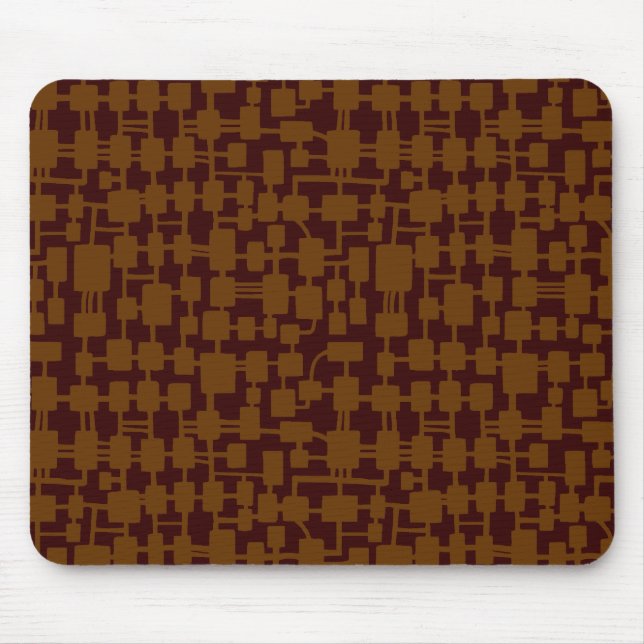 Mousepad Rede abstrato - Brown on Dark Brown 330000 (Frente)
