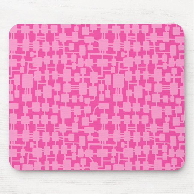 Mousepad Rede abstrato - Rosa no Crinson Pálido F749A1 (Frente)