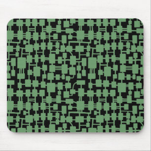 Mousepad Rede abstrato - Verde do Exército em Preto