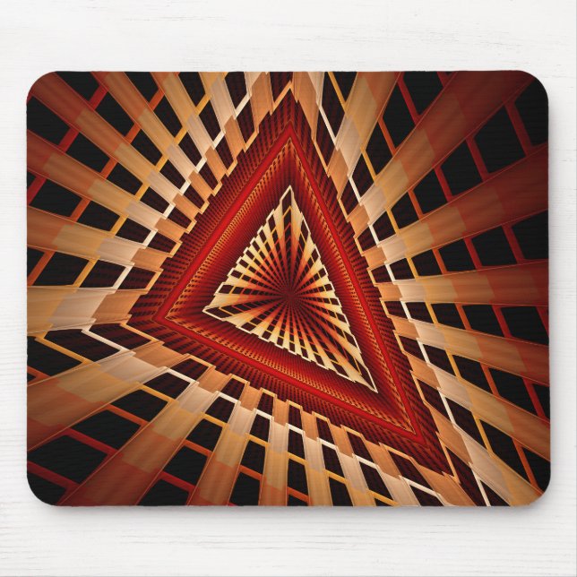 Mousepad Rede Moderna de Fantasia 3D com Design Gráfico Fra (Frente)