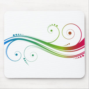 Mousepad Redemoinhos Coloridos