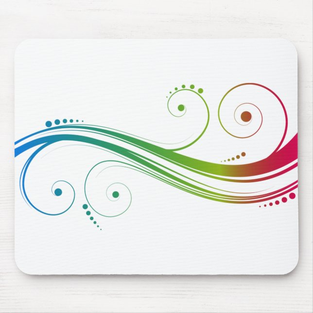 Mousepad Redemoinhos Coloridos (Frente)