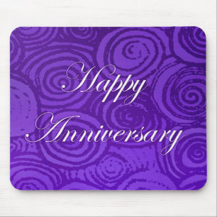 Mousepad Redemoinhos de Aniversário Roxo