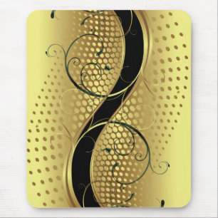 Mousepad Redemoinhos do Yang-Ouro de Yin