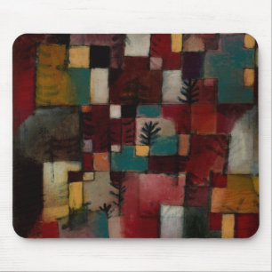 Mousepad Redgreen e ritmos Violeta-amarelos por Paul Klee