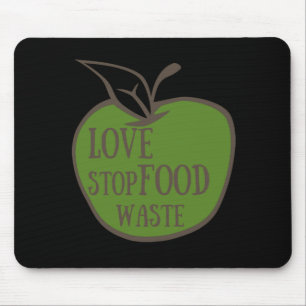 Mousepad reduzir o desperdício de comidas