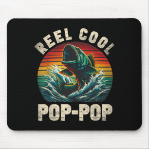 Mousepad Reel Cool Pop Pop Pesca Poppop Dia dos Pais Peixe