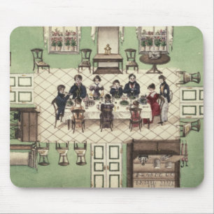 Mousepad Refeição da família de um jornal escrito por Ca