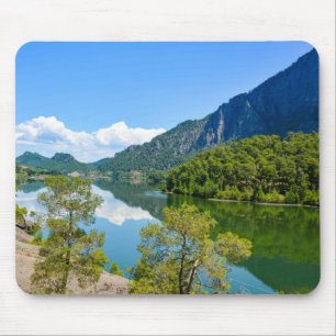 Mousepad Reflexão de Montanha do Lago Scenic