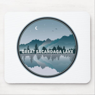 Mousepad Reflexão sobre o Lago excelente Sacandaga em Nova