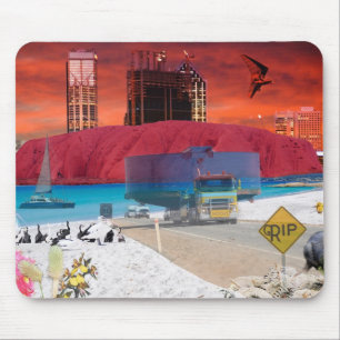 Mousepad REFLEXÕES DA onça Uluru à costa