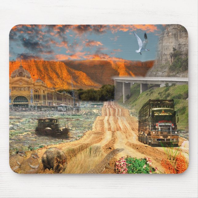 Mousepad REFLEXÕES da trilha da onça Oodnadatta (Frente)