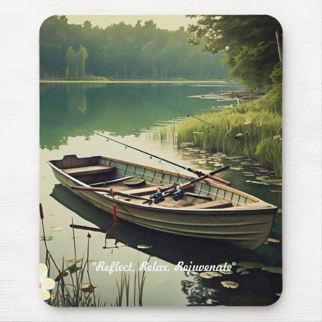 Mousepad "Reflexões do Lago Tranquilo" (Frente)