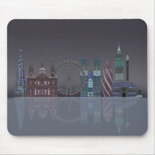 Mousepad Reflexões Noturnas em Londres