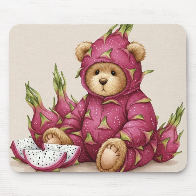 Mousepad Refrescando a Fruta do Dragão por Natasha Us (Frente)