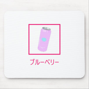 Mousepad Refresco Vaporwave da soda do mirtilo estético