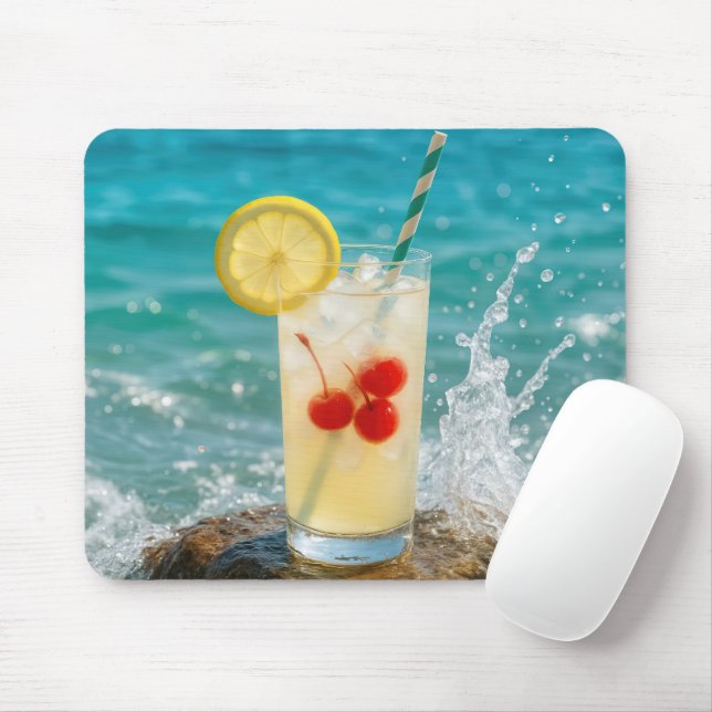 Mousepad Refrigerante De Limonada No Ocean Rock (Com mouse)