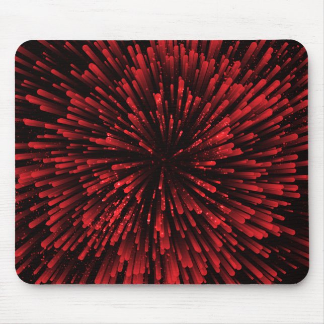Mousepad Refrigere o design vermelho da explosão (Frente)