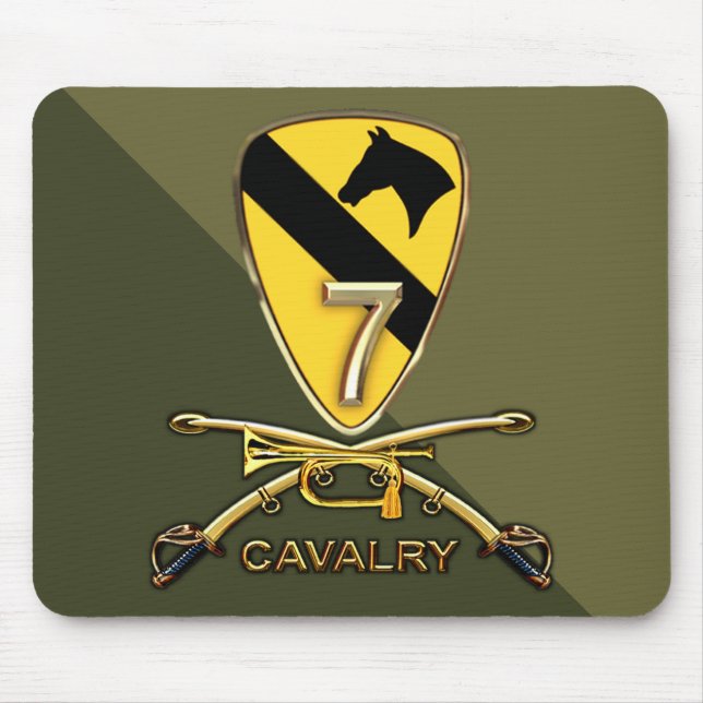 Mousepad Regimento de cavalaria de US.Army 7o (Frente)