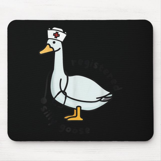 Mousepad Registered Silly Goose Rn Nurse Stethoscope Nursin (Frente)