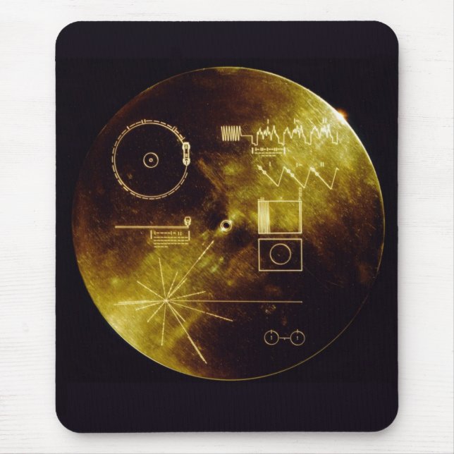 Mousepad Registro dourado do explorador (Frente)