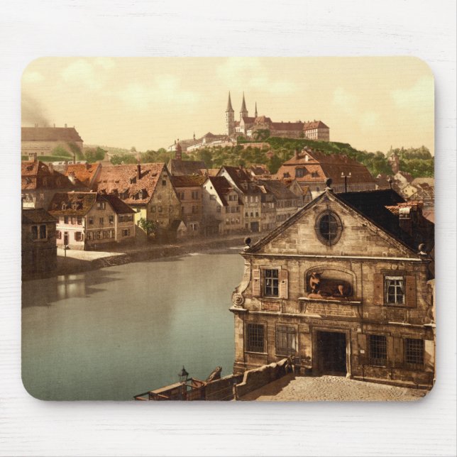 Mousepad Regnitz e Michaelsberg Bamberga Baviera Alemanha (Frente)