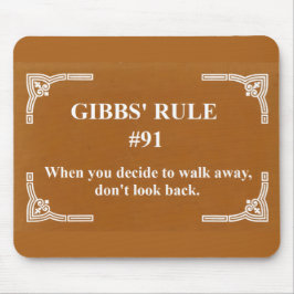 Mousepad regra 91 de Gibbs