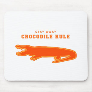 Mousepad Regra Crocodilo (Laranja)