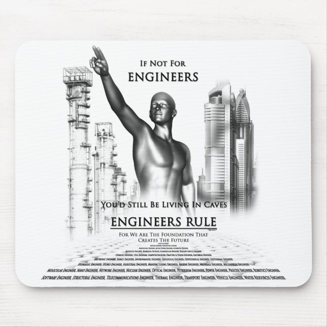 Mousepad Regra de engenheiros (Frente)