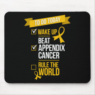 Mousepad Regra do Cancer do Apêndice de Batimentos para aco