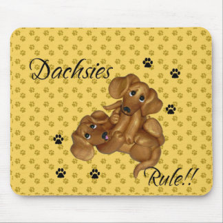Mousepad Regra dos Dachshunds!!! Tapete do rato