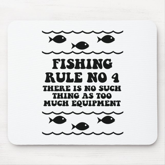 Mousepad Regra nenhuns da pesca 4 (Frente)