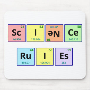 Mousepad Regras da ciência