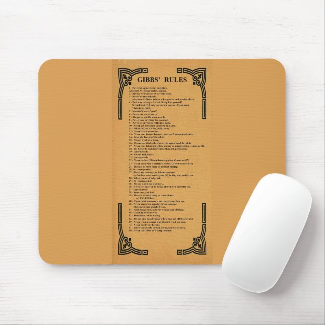 Mousepad regras de Gibbs (Com mouse)