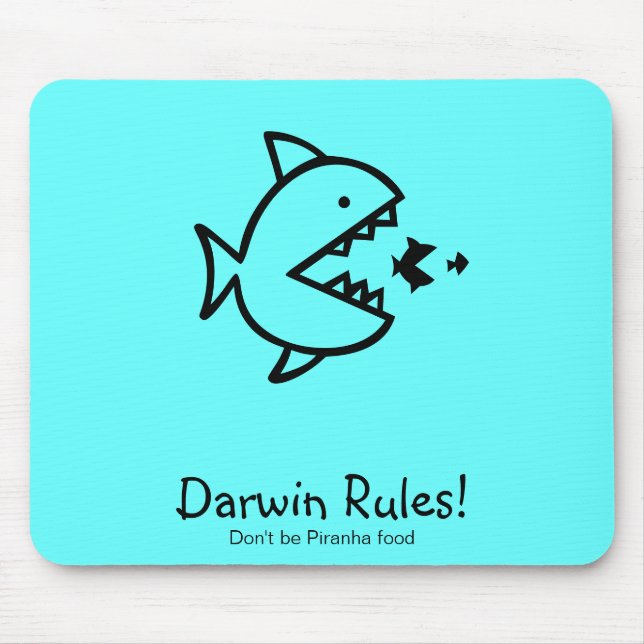 Mousepad Regras de Glow_Darwin do oceano! (Frente)