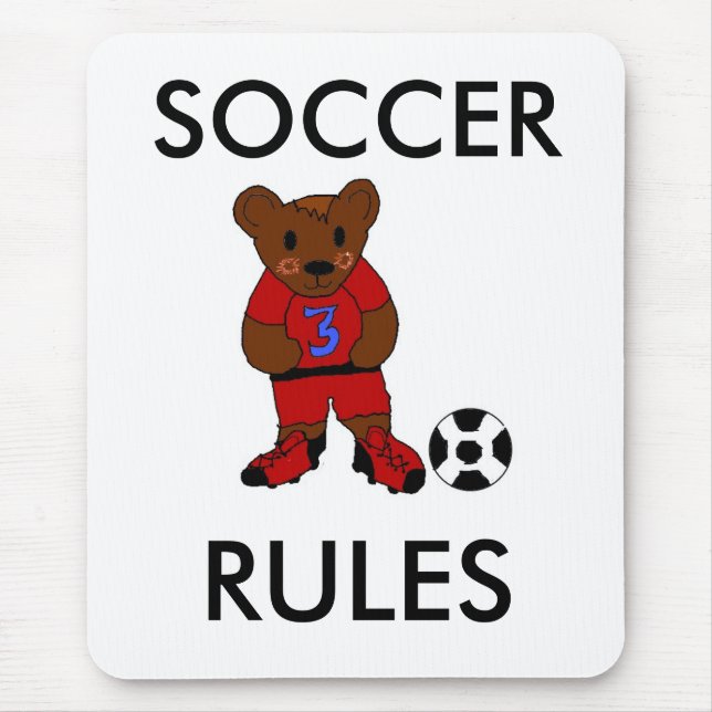 Mousepad Regras Divertidas de Futebol (Frente)