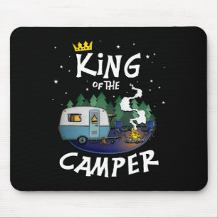 Mousepad Rei Do Acampador Presente De Viagem De Acampamento