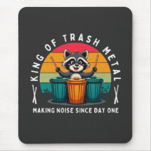 Rei do Drummer do Trash Metal Funny Raccoon