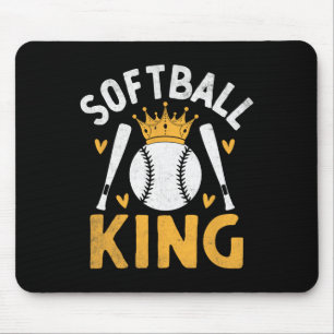 Mousepad Rei do Softbol Receptor Arremessador Softbolista