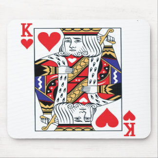 Mousepad Rei do tapete do rato dos corações