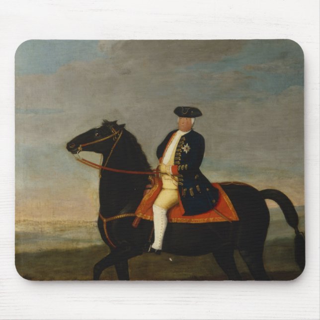 Mousepad Rei Frederick William Eu a cavalo (Frente)