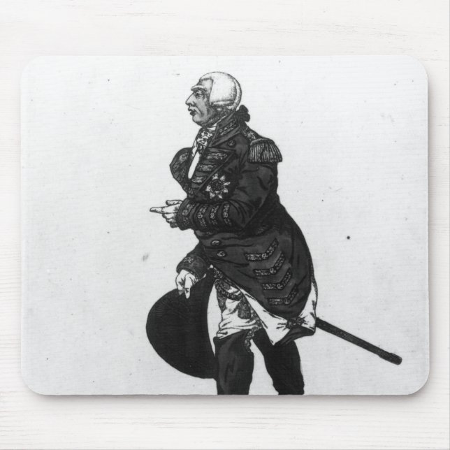 Mousepad Rei George III, envelhecido 72, 1810 (Frente)