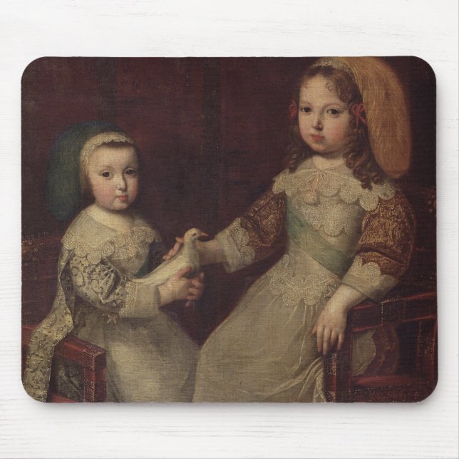 Mousepad Rei Louis XIV (1638-1715) como uma criança com (Frente)